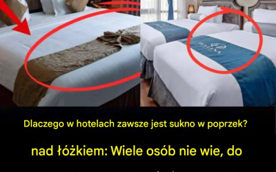 Dlaczego hotele zawsze mają prześcieradło nad łóżkiem — zdziwisz się