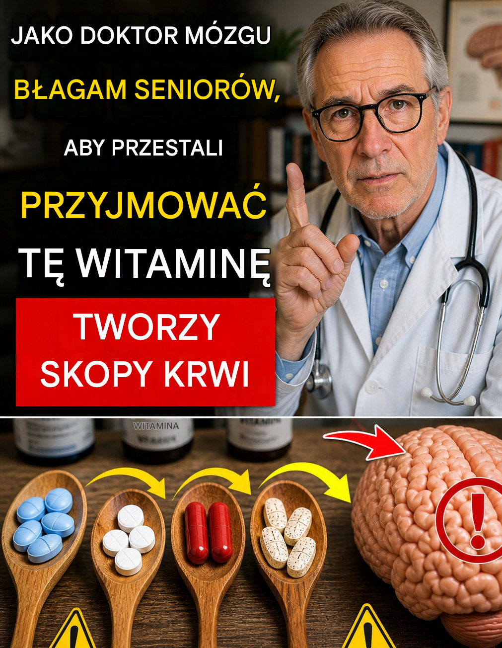 Jako lekarz od mózgu jestem w szoku, że ta witamina zwiększa ryzyko udaru mózgu z dnia na dzień Zdrowie seniorów