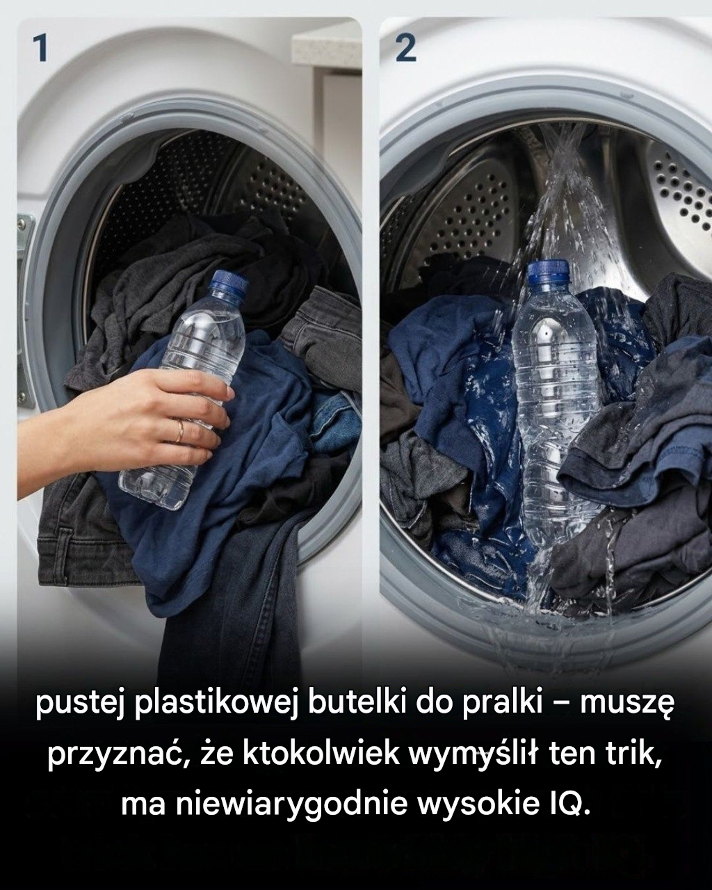Sztuczka z plastikową butelką: zaskakująco prosta sztuczka do prania